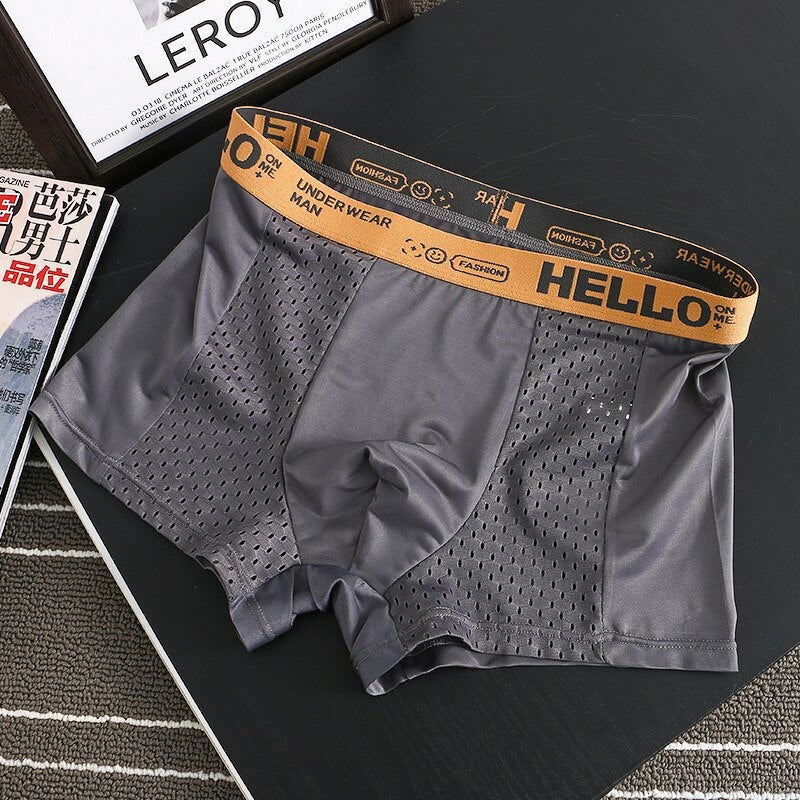 Boxer hello mesh gris